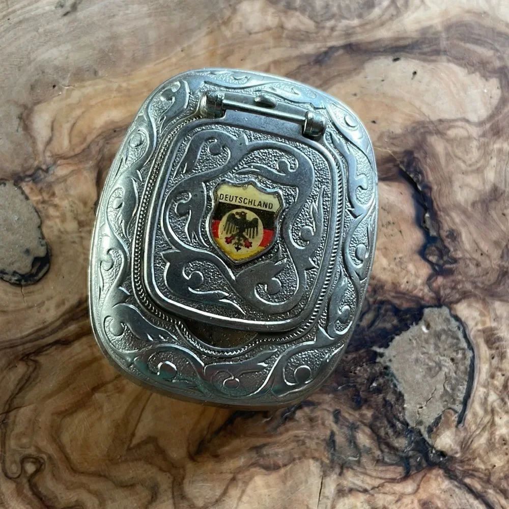 Antique German Army Logo Pocket Ashtray